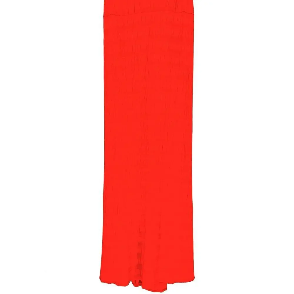 Cacique Orange Maxi Swim Suit Cover up Dress Sz 18/20 Colorful Boho Resort‎